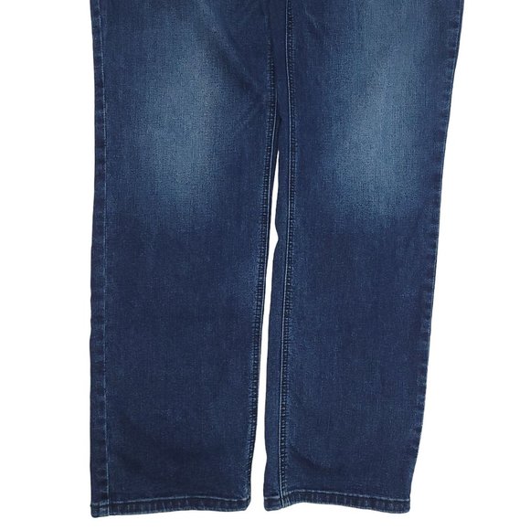 Levis 541 Athletic Taper Fit Jeans Mens 38 x 32 Altered Hem Dark Wash Denim - Picture 4 of 9